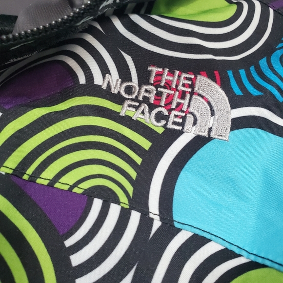 THE NORTH FACE Kids Zipline Rain Jacket Kids Black Multicolor Size Large - Picture 3 of 10